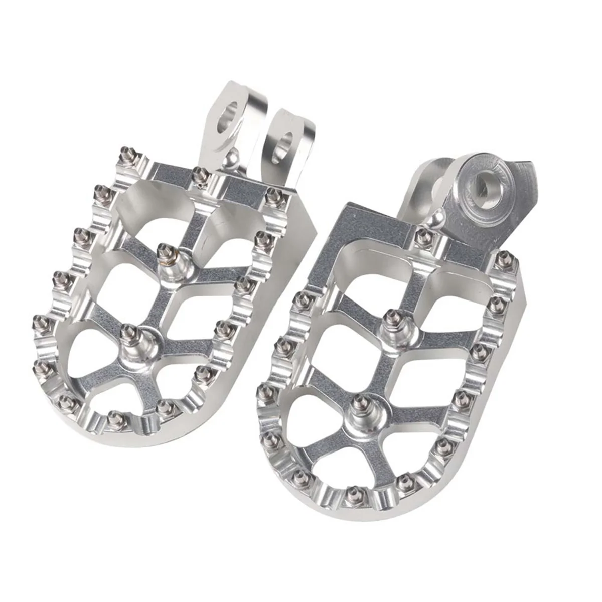 Footrest Footpeg Foot Pegs Rests Pedal for Yamaha Tenere XT 660 Z R 660Z 660R XT660 XT660Z XT660R Accessories(Silver)