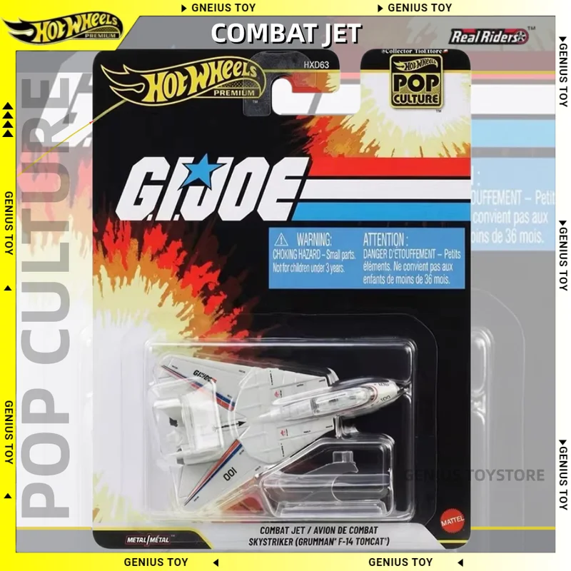 

Hot Wheels Premium 2026 Pop Culture COMBAT JET G.I.JOE 1:64 Diecast Alloy Metal Body Car Model Vehicle Collectible Toys Gifts