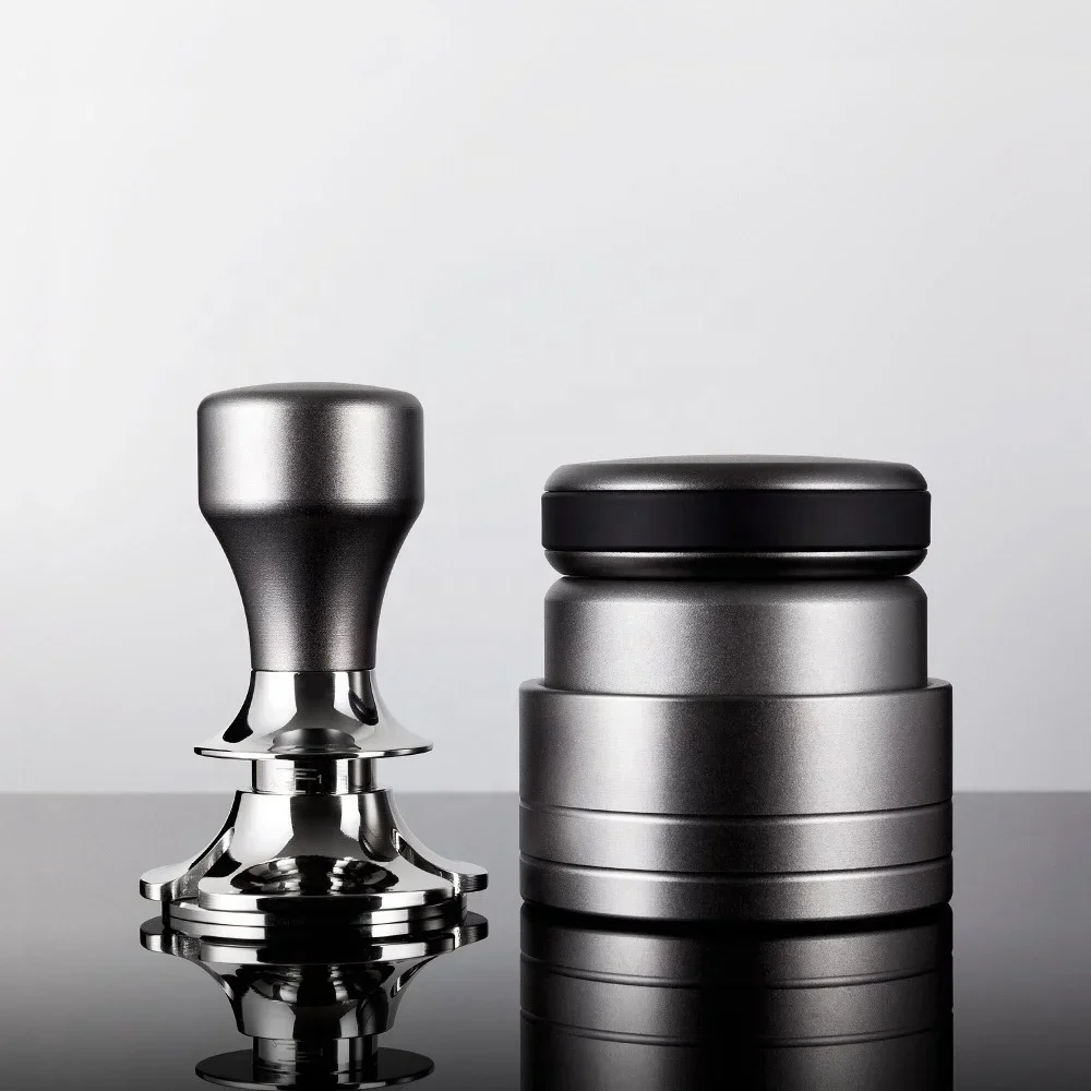 Tamper de café 58mm conjunto de adulteração de café distribuidor nivelador tipo ferramenta distribuidor de pó de café