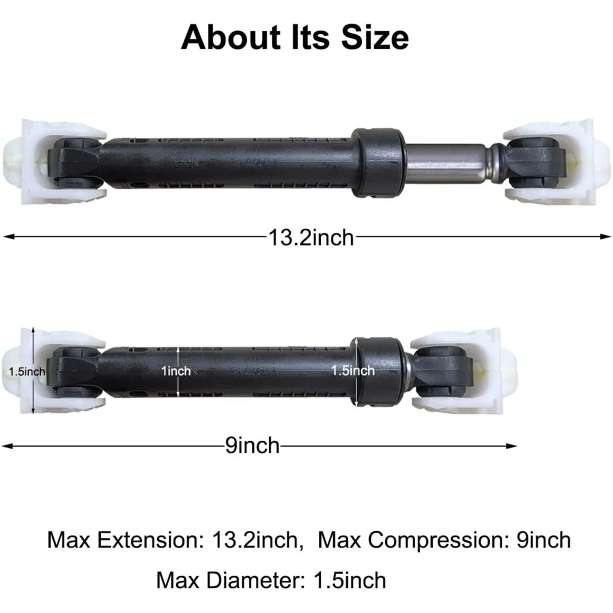 

NEW 4PCS Washer Shock Absorbers Replacement for Whirlpool Replaces 8182703 AP3868181 1173231 8181646, PS989596