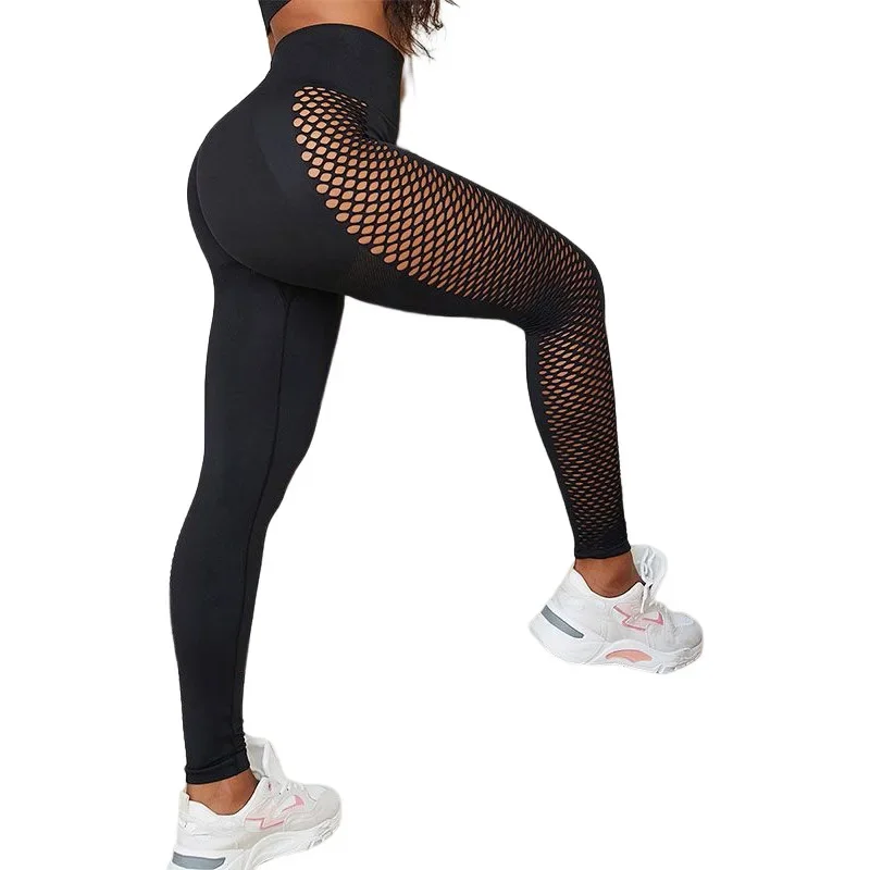 Sexy Side Hollow Out Yoga Pants Hip Lift Sport Work Out Leggings Women Push Up Fitness Gym Tights Female Traning Workout Clothes