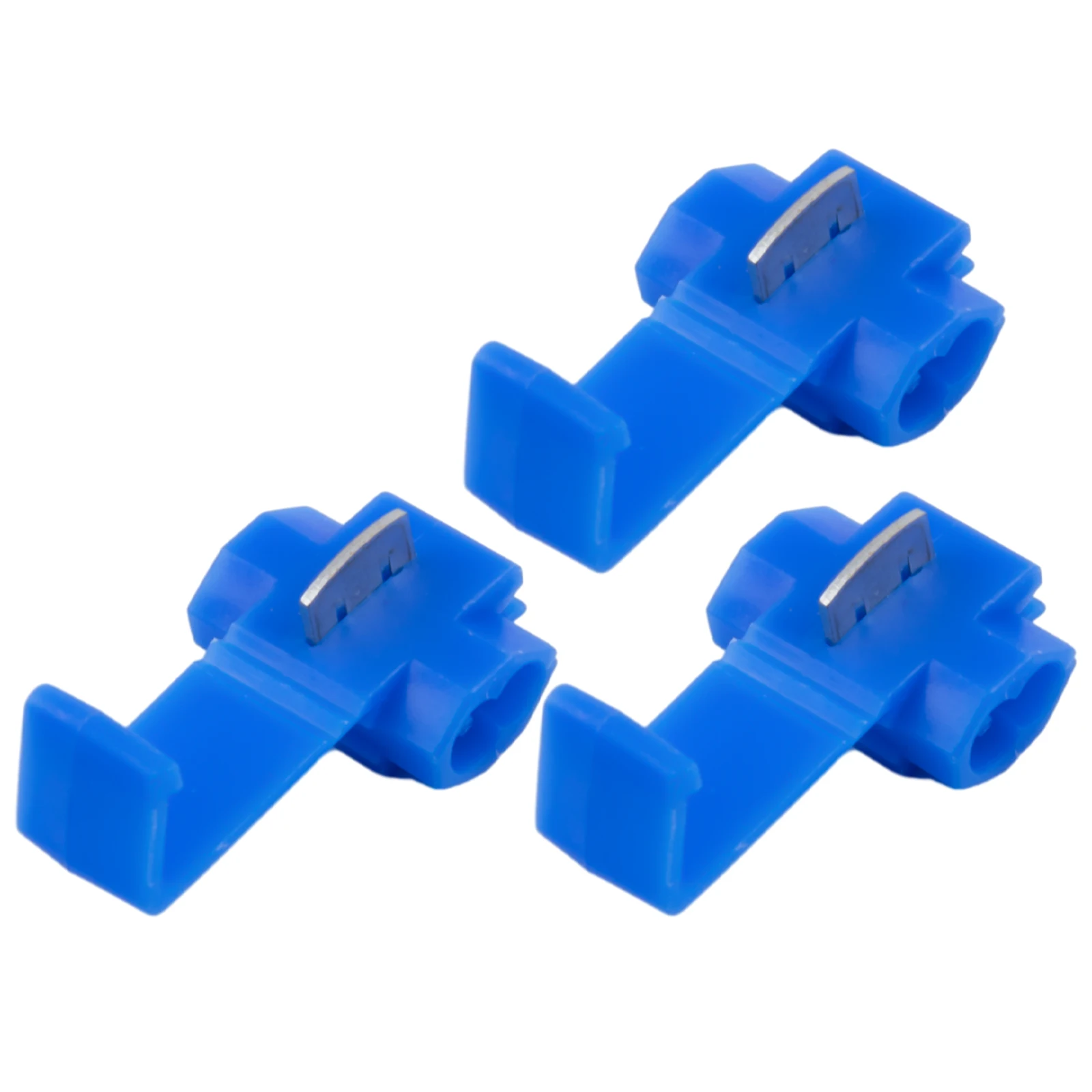 100Pcs Blue Quick Electrical Wire Cable Connectors Quick Snap Splice Lock Wire Terminals Crimp Waterproof Electric Connector