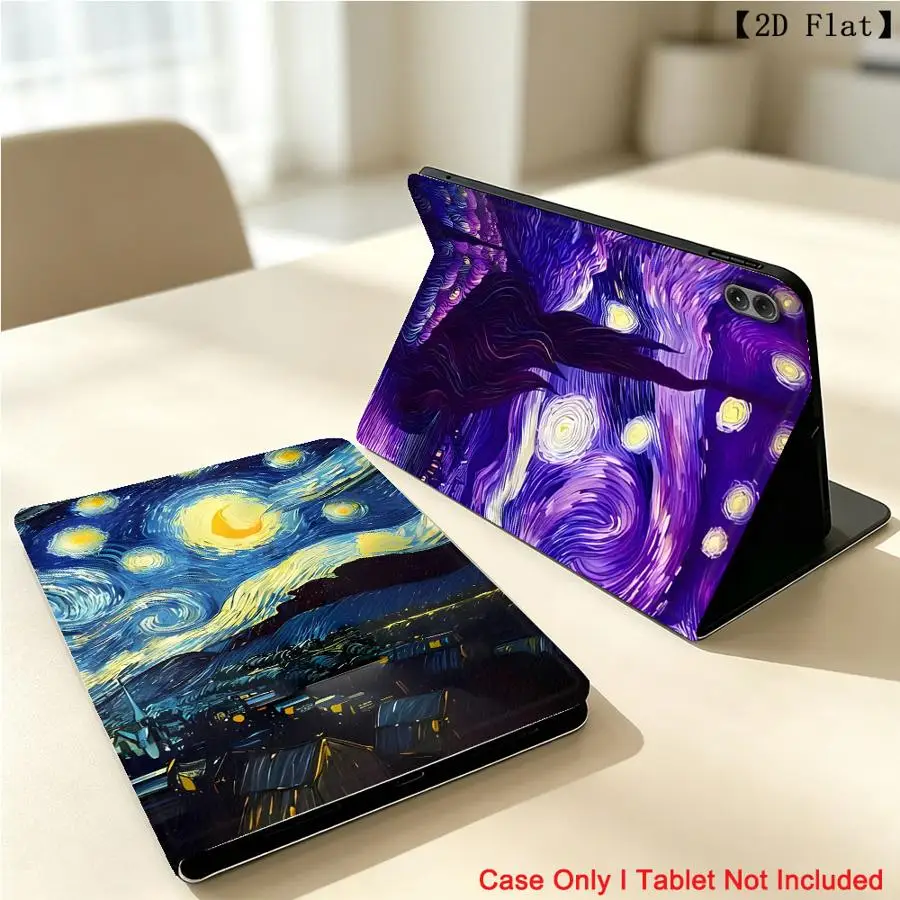 With Pencil Holder Case for Xiaomi Pad 6s Pro 7 Ultra Redmi Pad SE K Pad 8.8 9.7 12.4 Inch Pad 5 6 7 8 Pro Cartoon Village Art