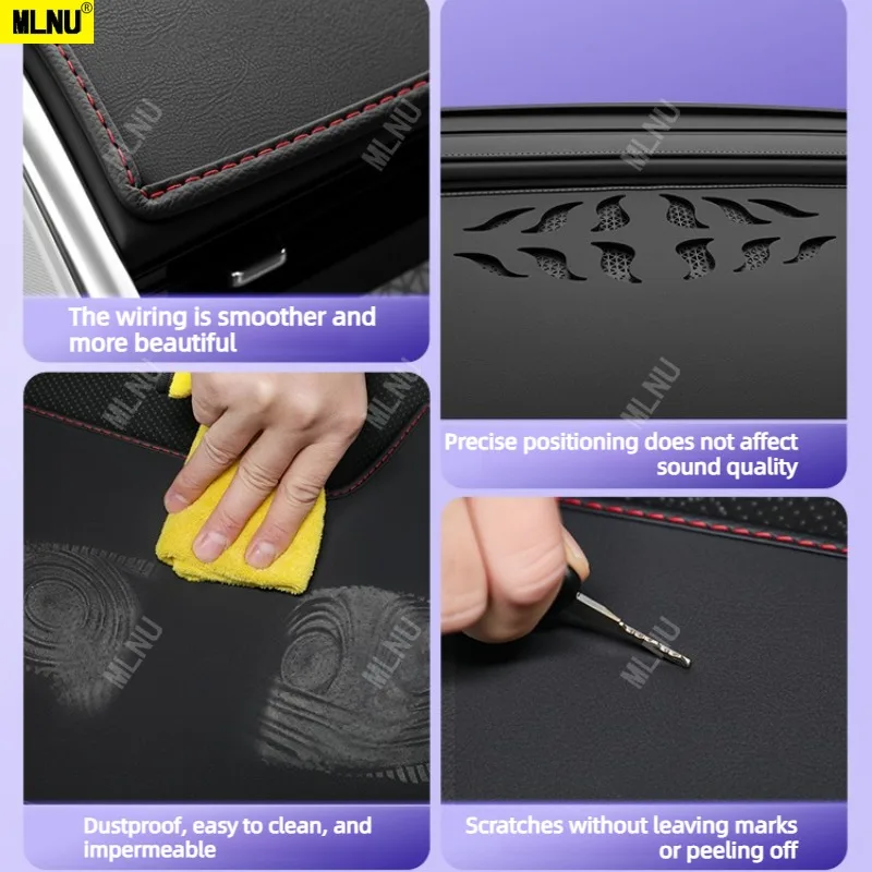 حصيرة مضادة للوهج للوحة القيادة لملحقات CHANGAN Deepal S05 2024/2026 جلد فاخر من الألياف الدقيقة مضادة للانزلاق ومقاومة للأوساخ