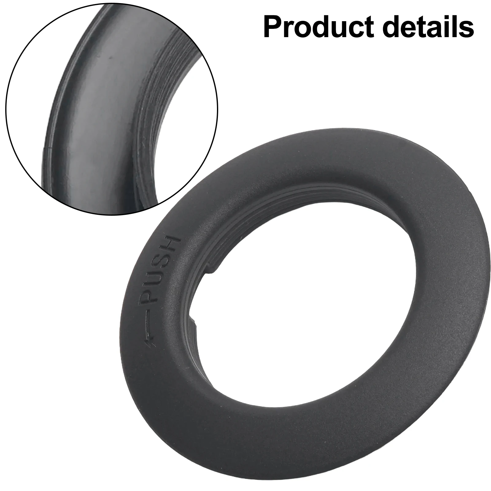 

Car Interior Upgrade Black Key Hole Cover Ignition Switch Key Trim Cover Decal Single Piece Kit For Prado LC120