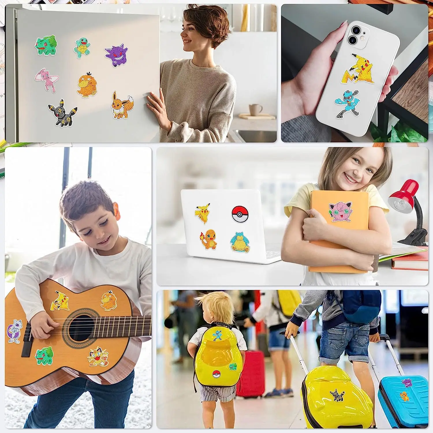 High Quality 5D Diamond Painting Stickers Easy For Kids Diamond Art Diamond Mosaic Stickers by Numbers Kits for Children