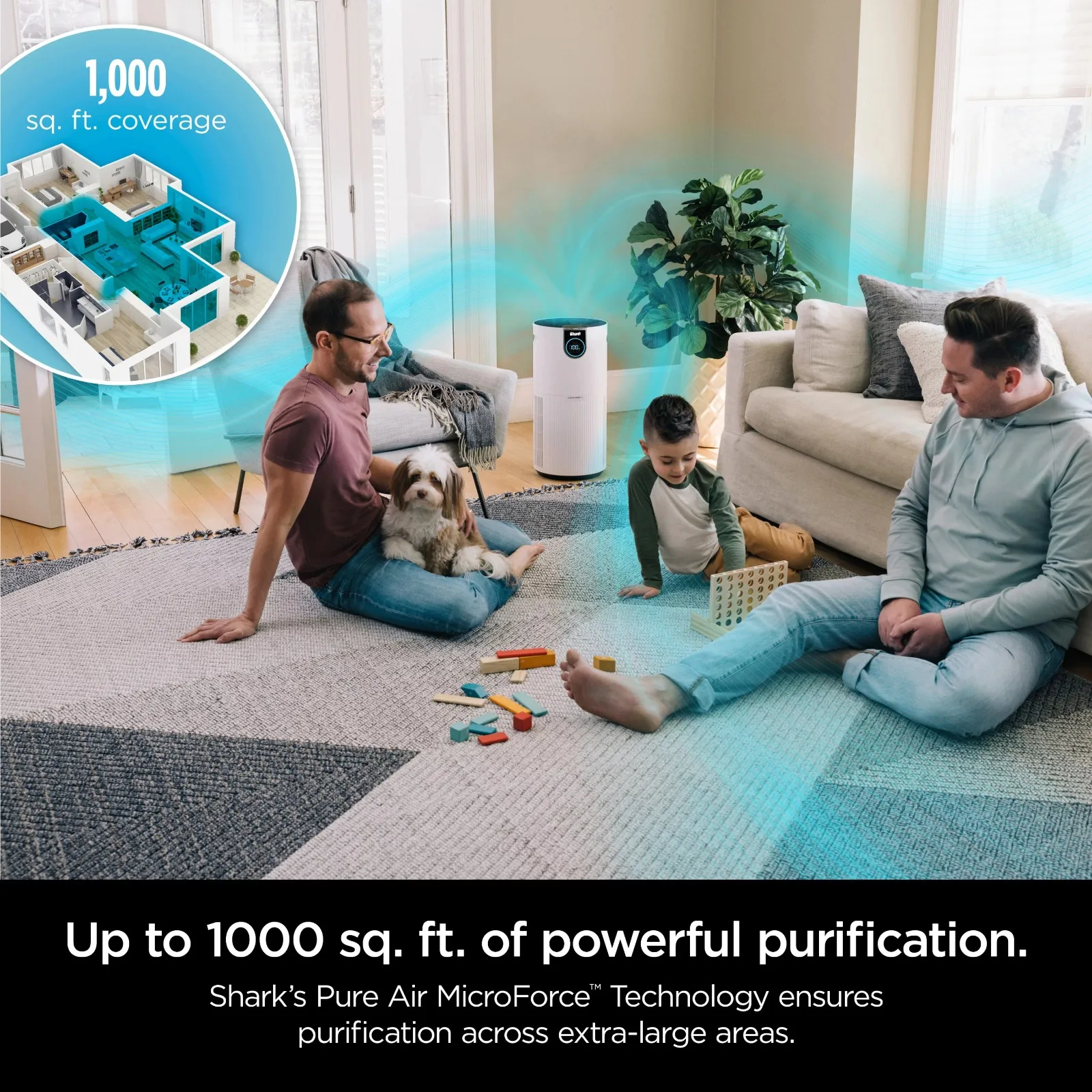 Air Purifier MAX with NanoSeal HEPA, Cleansense IQ, Odor Lock, Cleans up to 1000 Sq. Ft. and 99.98% of particles | USA | NEW