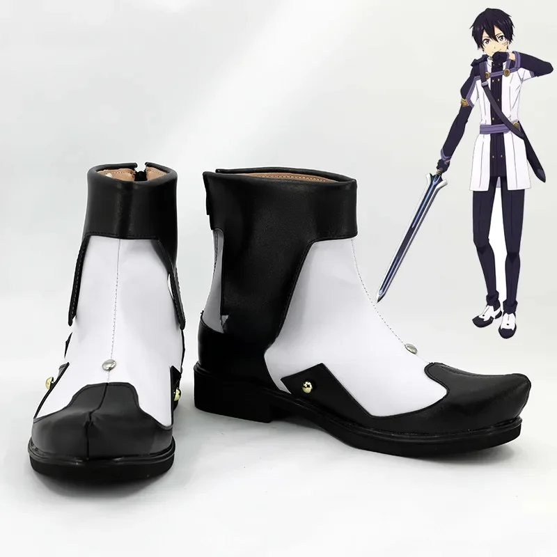 

Sword Art Online The Movie: Ordinal Scale Narusaka Kazuto Kirigaya Kazuto Kirito Anime Customize Cosplay Flat Shoes Boots