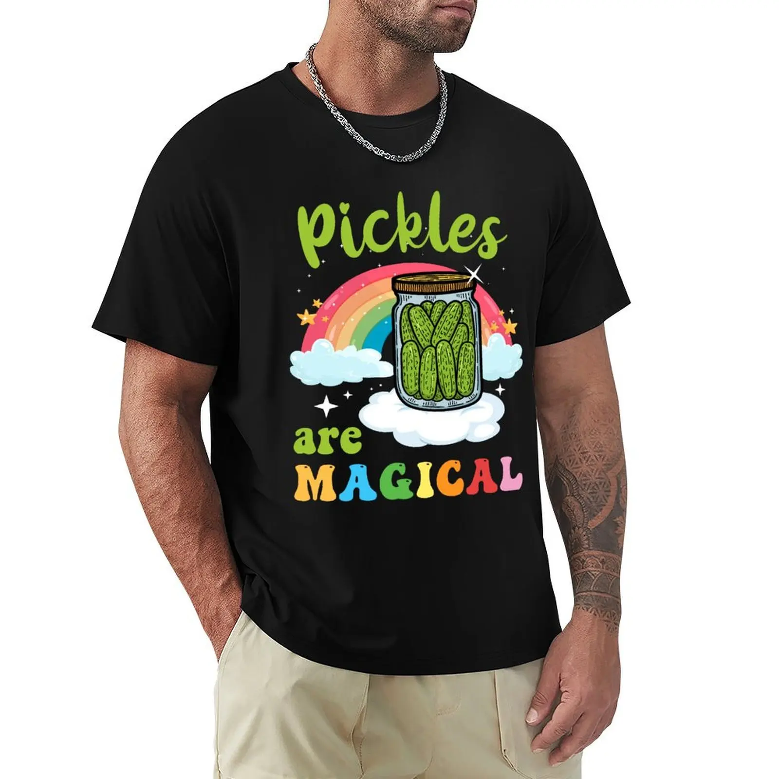 Pickles are Magical, Pickle Costume Adult, Dill Pickle Gag for Kids T-Shirt anime tshirt compression shirt men