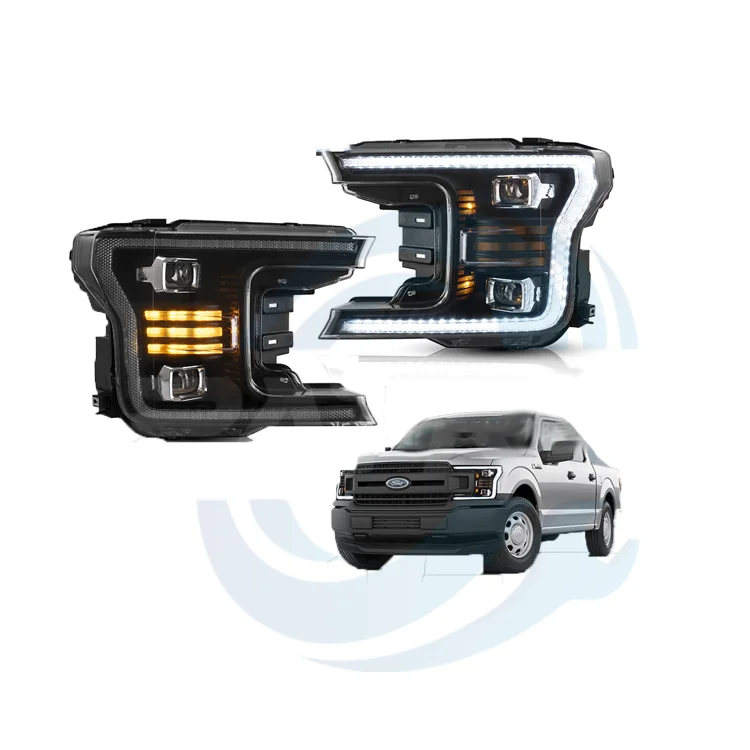 

Светодиодные фары для фар F150 Fords Ranger T7 2015-2020 гг./Ленская левая и правая сборка, замена OEM