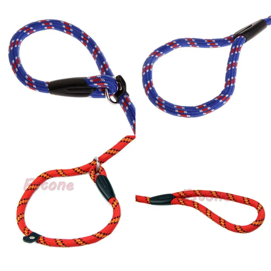 

53'' Dog Slip Leads Nylon Leash Durable Puppy Rope Leash Collar for Dog Training high quality