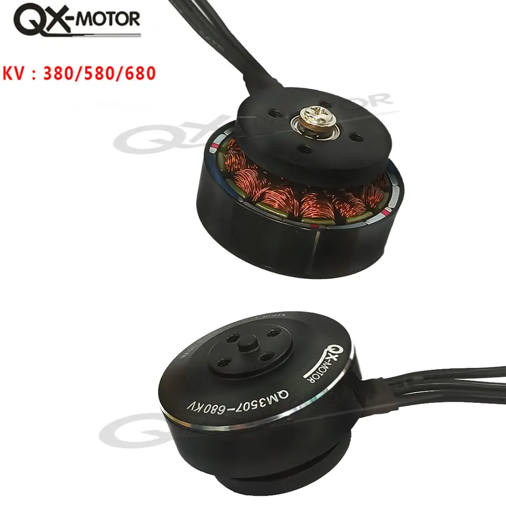 

QX-MOTOR QM3507 Brushless Motor 580KV 380KV 680KV CW CCW for RC Multirotor Helicopter Multiaxis Drone Fixed-wing Parts