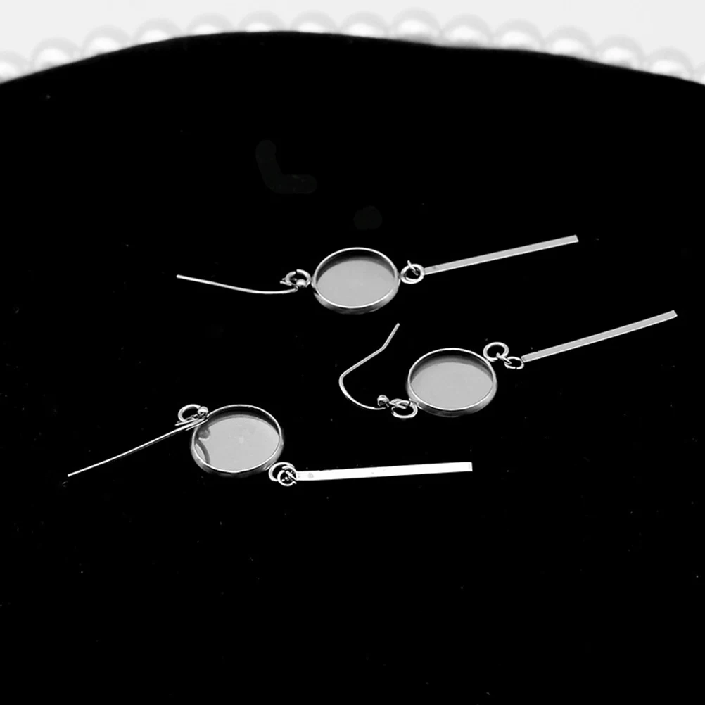 

20 Pcs Setting Tray Stainless Steel Earring Setting Tray Round Bezel for DIY Jewelry Making Gifts Earrings Accessories