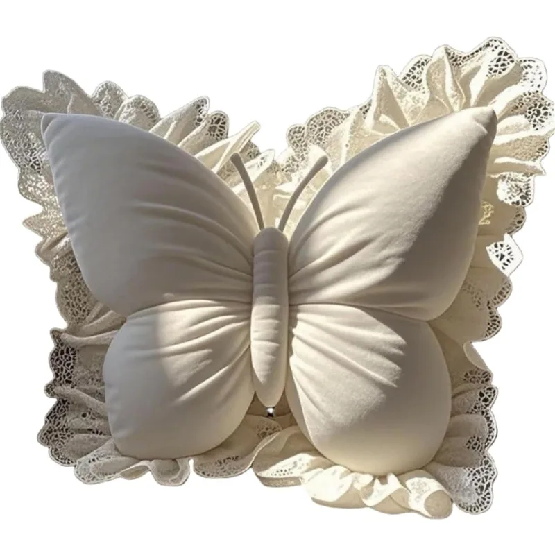 Car Sofa Cushion Home New Pillow Room Princess Butterfly Office Pillow Living Room Bow Bedroom