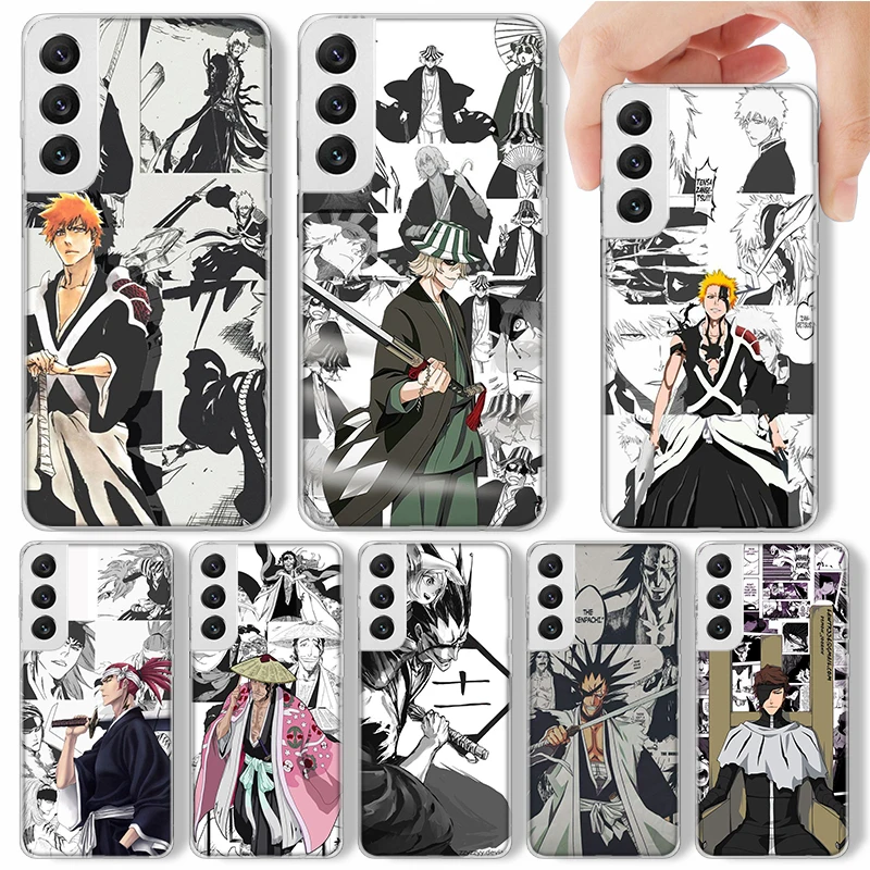 Ichigo Kenpachi Bleach Anime Phone Case For Samsung Galaxy M12 M21 M30S M31 M32 M51 M52 Note 8 9 10 20 J4 J6 Plus J8 Soft Silico