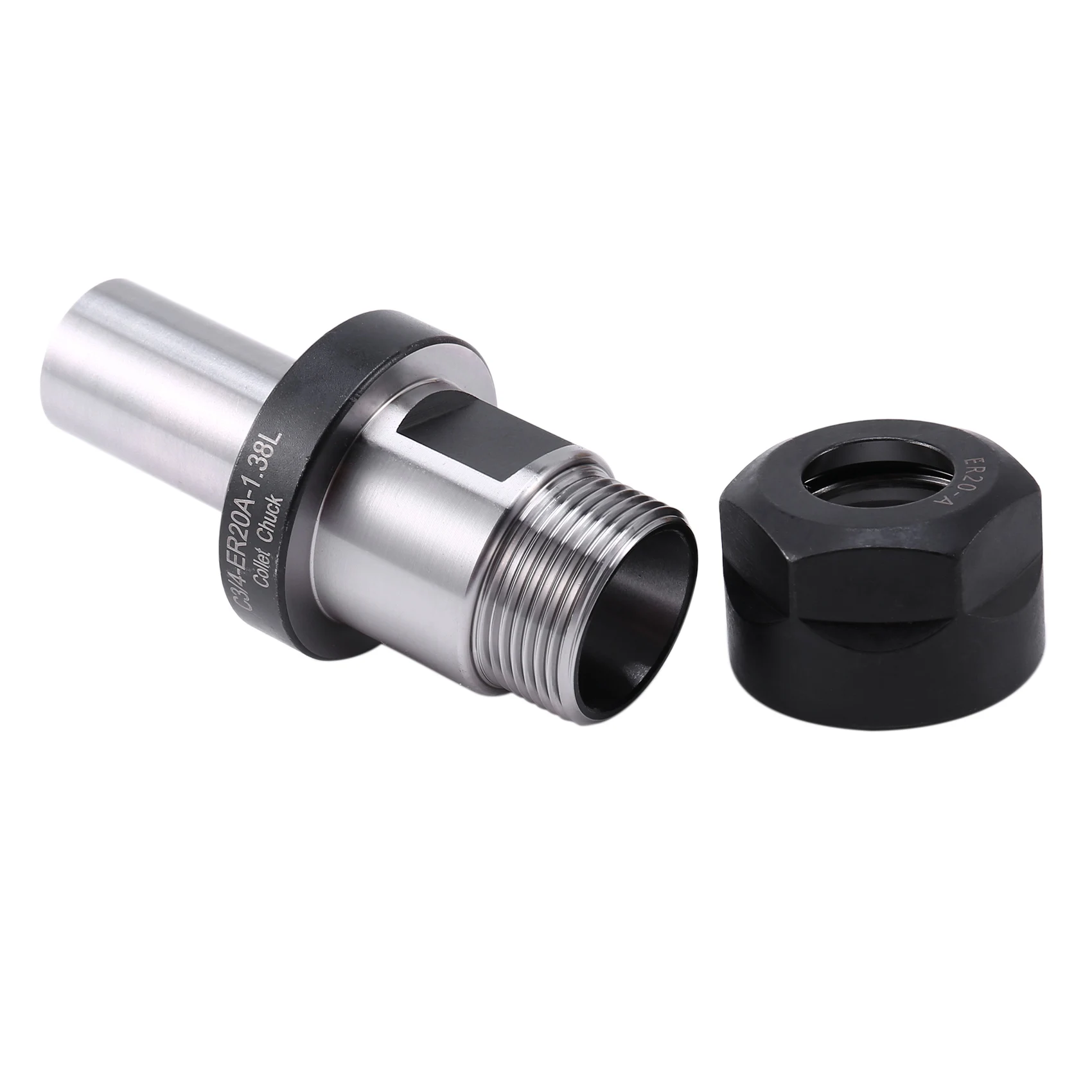 

BOFO 2Pcs Chuck Tool Holder C3/4-ER20-1.38L Tool Holder for Metal Processing, for Woodworking Accessories ER20 Chuck