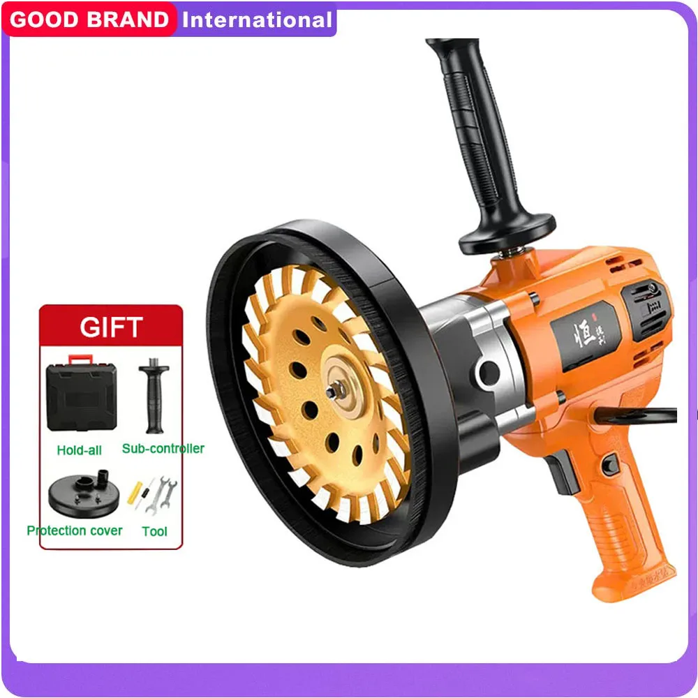 

Concrete Grinder Multi-Function Rough Grinder Polishing Machine Wall Flooring Splicing Joints Cement Block Grinder 220V