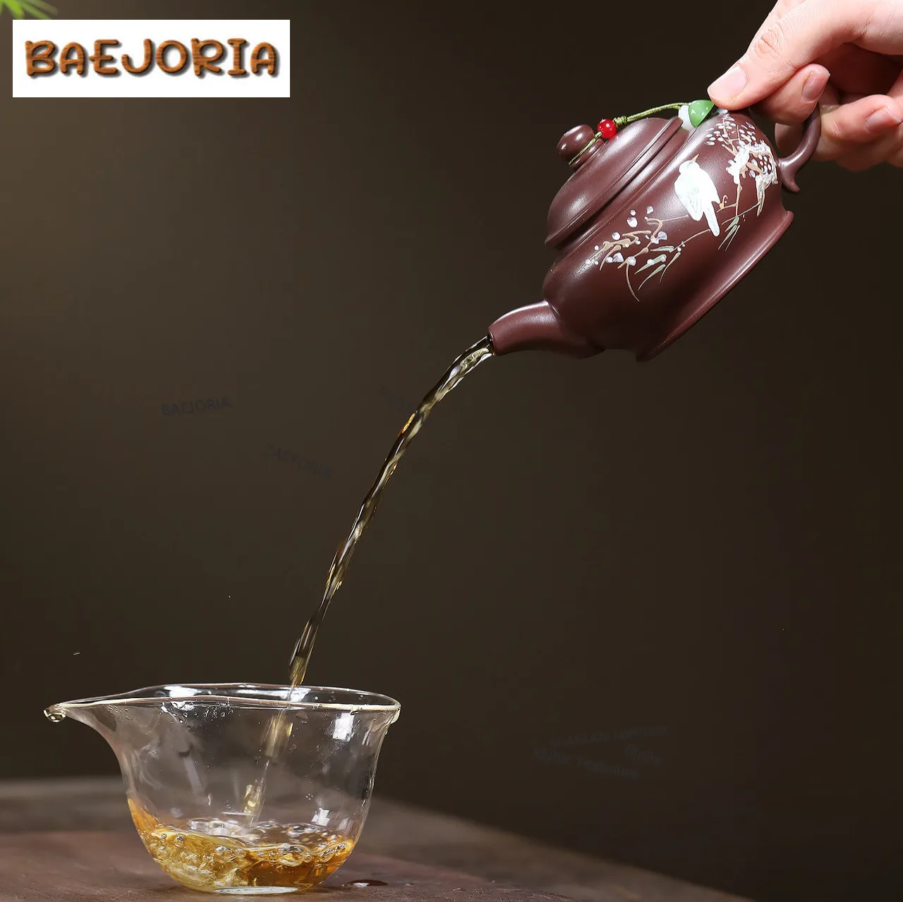 190ml Classic Yixing Purple Clay Teapots Handmade Flying Nest Pot Raw Ore Zhu Mud Kettle Chinese Zisha Tea Set Tea Items Gift