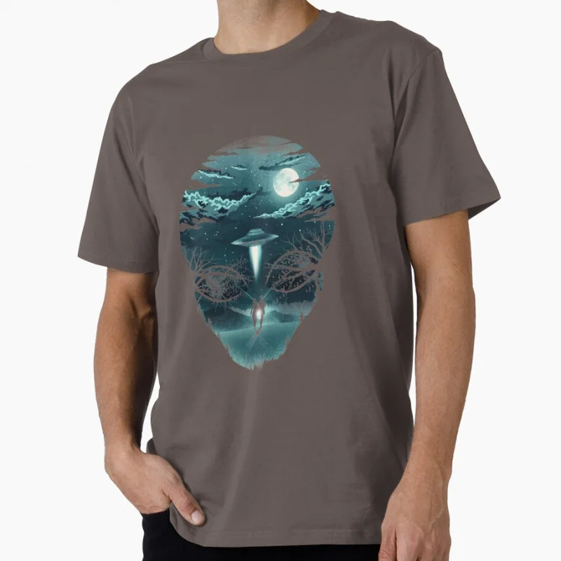 Seeing is Believing 90s sic fi The x files Trust no one Alien Gift t shirt for men Large size tops 100% cotton printed clothes