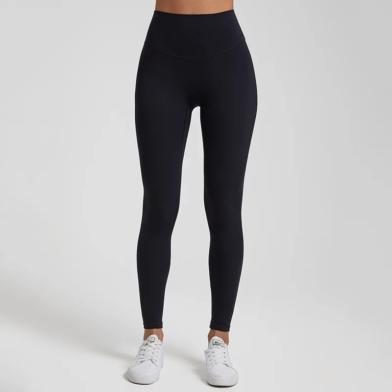 Solid Color Gym Yoga legging Set Soft Tight Women High Strength Fitness Bra With Sports Pant sportswear Proof of Squatting Proof image 6