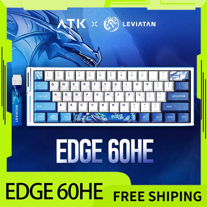 ATK Leviatan EDGE 60HE Wired Mechanical Keyboard Magnetic Switch 8000hz Aluminium Alloy Office Custom Valorant Gaming Keyboards