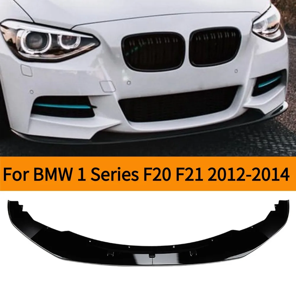 For 2012-2022 BMW 1 Series F20 F21 M118i M120i M135i M140i Front Bumper Lip Splitter Cover Chin Air Dam Refit Spoiler Accessory