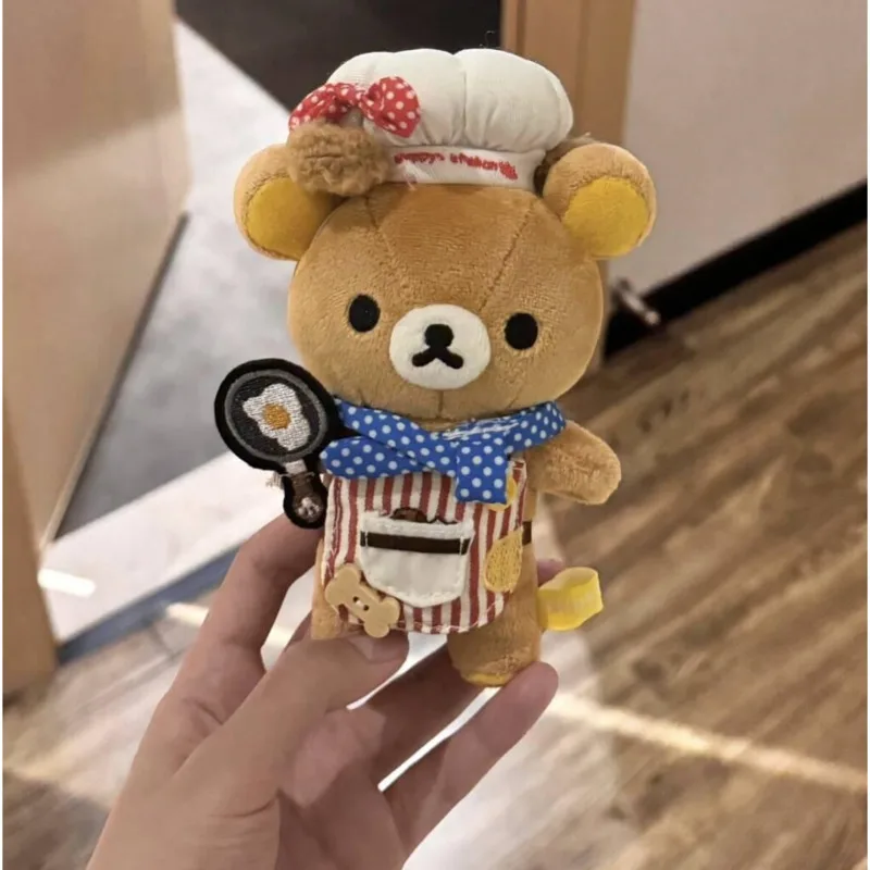 New Scarf Rilakkuma Plush Doll Kawaii Anime Brown Bear Pelcuhe Stuffed Bear Toys Cute Couple Toy Christmas Gifts Birthday Kids
