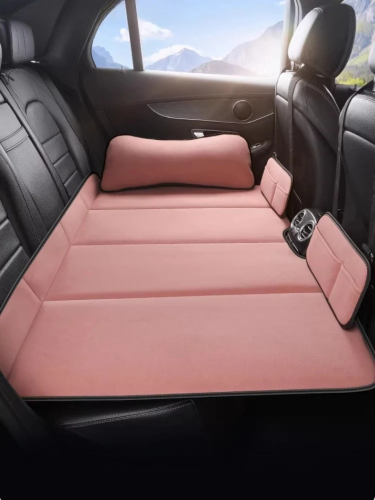 Car Mattress Travel Bed Portable Air Mattress Back Seat Camping Road Trip Fits SUV Sedan Truck Electric Pump Camping Coche