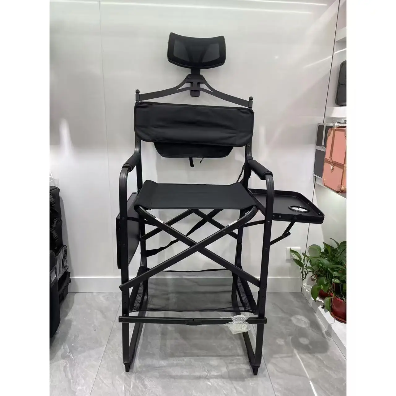 New Model Folding Outdoor Table High-backed Chair for Makeup Table Multi-functional Outdoor Camping Chair Table for Wholesale