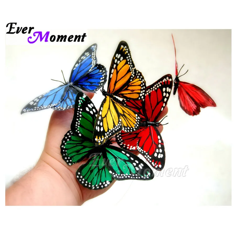 

Алмазная картина Ever Moment, украшение для дома, картина со стразами, бабочкой, полная квадратная дрель, алмазная вышивка ASF1506