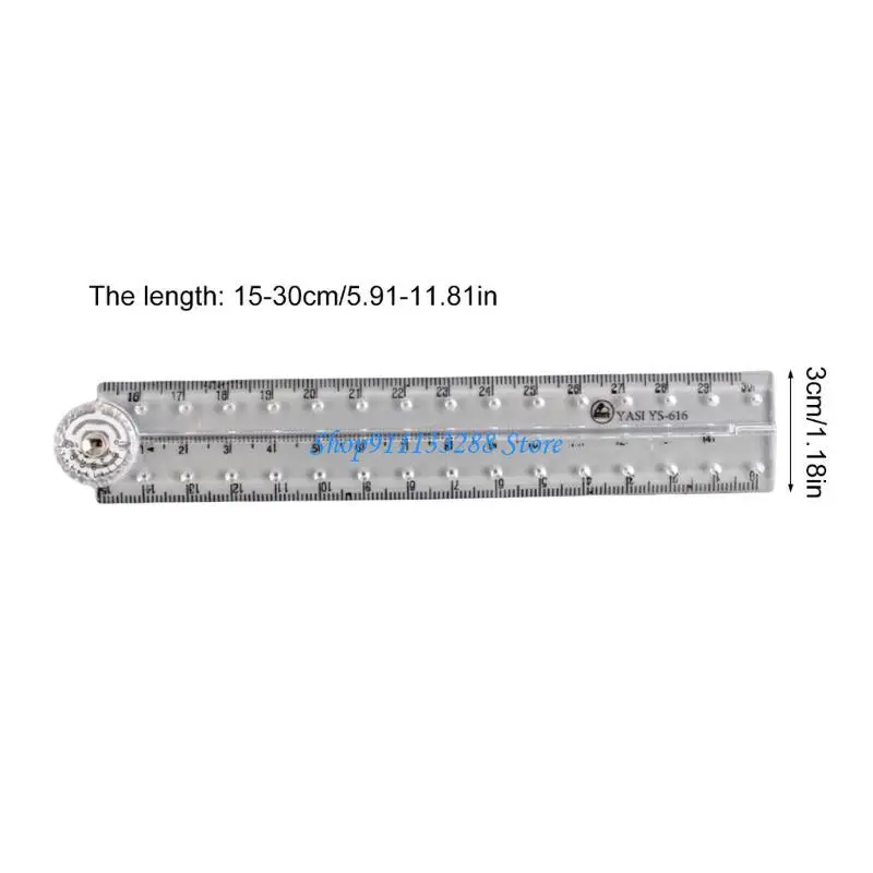 G88D CLEAR ACRYLICS RULER ROGER RULER RULER REARTRIC