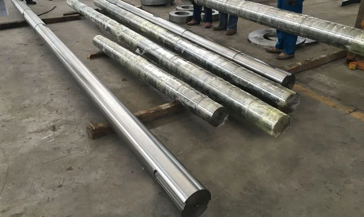 Custom OEM High Quality Long Shaft Forging Heavy Large Transmission Main Shaft ISO Certified 0.01mm Tolerance