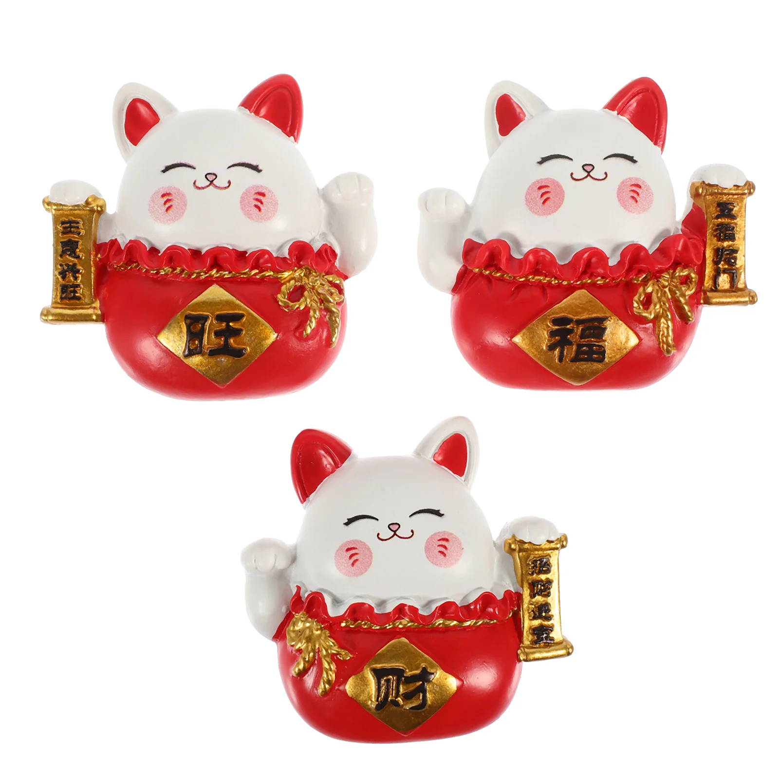 

3Pcs Fortune Cat Fridge Magnets Cute Cartoon Decorative Refrigerator Magnets for Home Kitchen Fridge Decor Blackboard Magnet