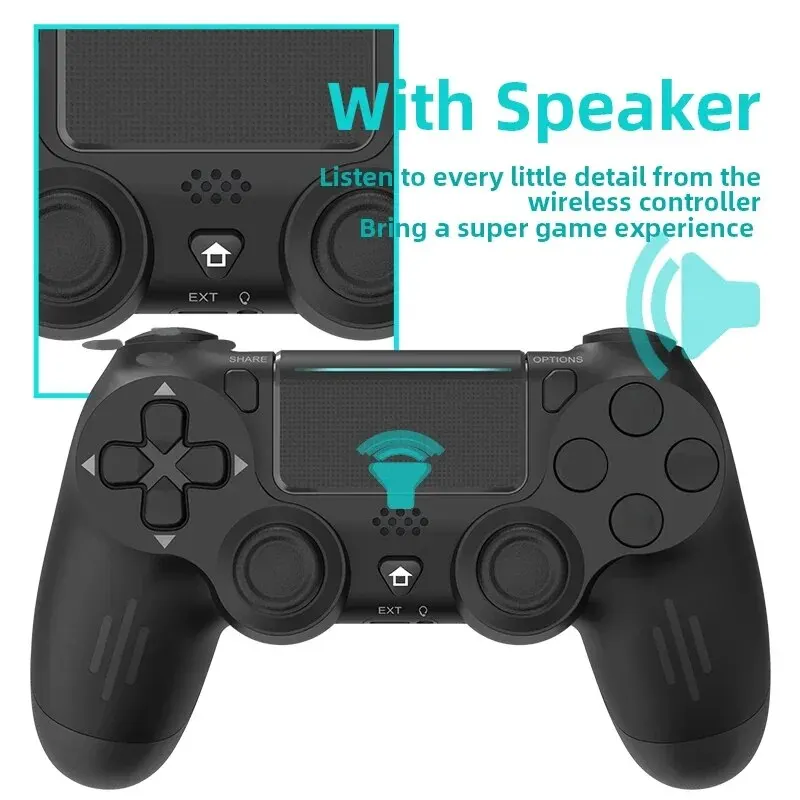 DATA FROG-Controlador Gamepad sem fio para PS4, PC Gaming, Joystick para Sony Playstation 4, Slim Pro, PS3, Macbook