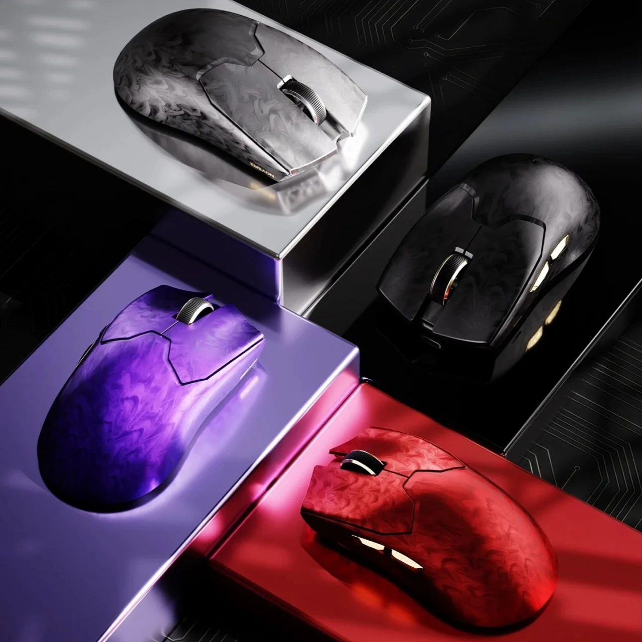 Eweadn Z7 Wireless Gaming Mouse 52g Ultralight Carbon Fiber Paw3950 8K Polling Rate Ergonomic For Small Medium Hands Esports Fps