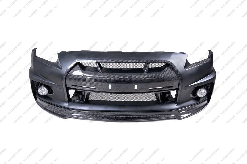 

Car-Styling Portion Carbon Fiber PCF Front Bumper w/ Fog Li Bis Style Fit For 2008-2016 Nissan R35 GTR CBA DBA Wald Sports Line