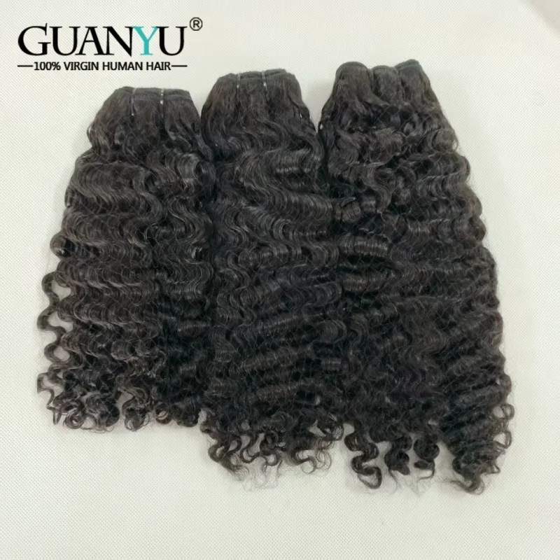 نطاط مجعد اللون الطبيعي حزم الشعر البشري البرازيلي وصلات شعر نطاط مجعد الشعر البشري حزم