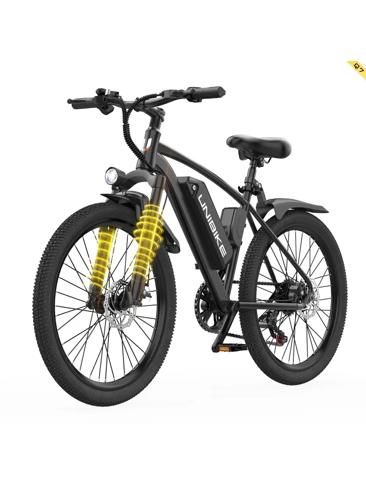 AliExpress NONE UNIBIKE Q7 Adult Electric Bike 250W Motor 36V10AH Battery E-bike City Commuting 26 Inch Tire Portable Electric Bicycle