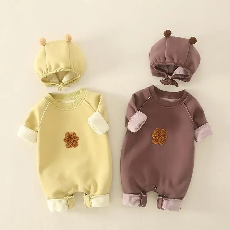 Autumn and Winter Clothing  for Infants Young Children  Boys and Girls  Baby Sweaters  Long  Sleeved  Jumpsuits Hats Etc