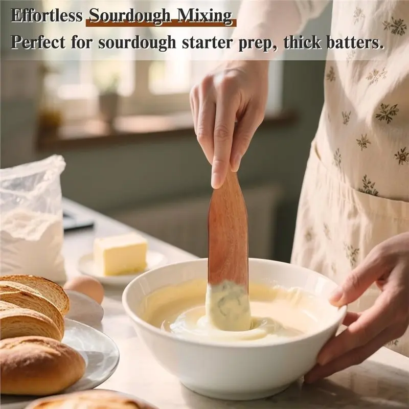 4Pcs Skinny Spurtle For Sourdough Starter-AT30