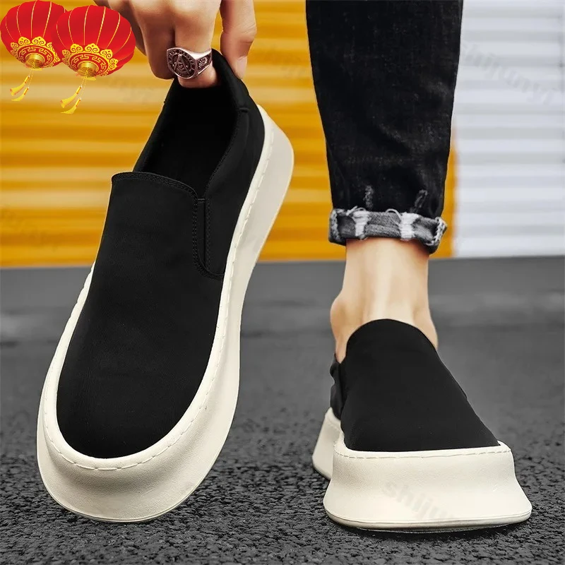 

Men's Shoes Summer 2025 New Breathable Fashion Trend Versatile Casual Cloth Shoes Slip on Comfortable Lightweight Sport Sneakers
