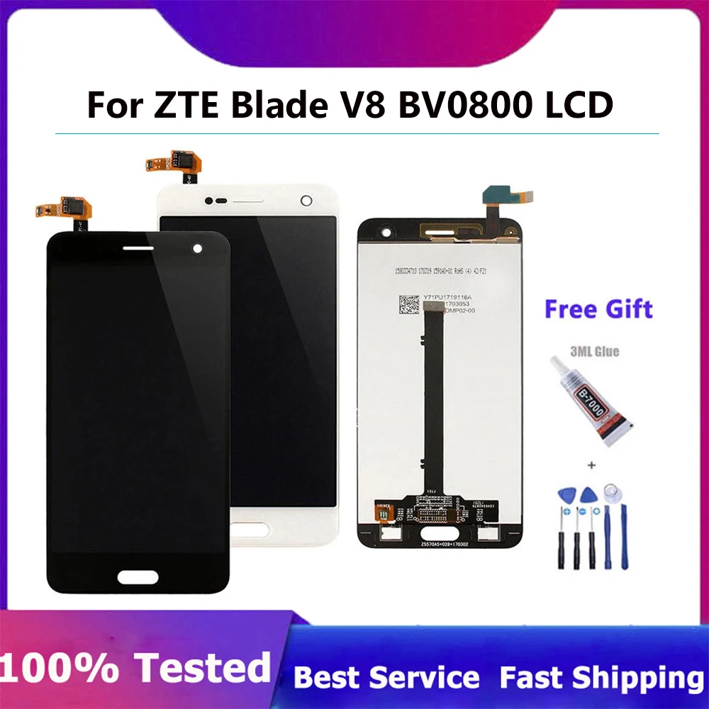 

For ZTE Blade V8 V 8 Display Phone Repair 5.2" LCD Display For ZTE Blade V8 BV0800 +Touch Screen Replacement Digitizer Assembly