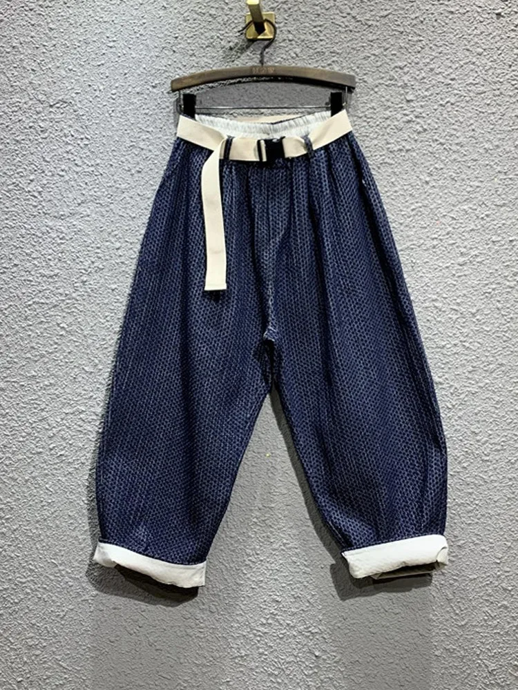 

Vintage Harem Pants Jeans Women's 2024 Autumn New Elastic Waist Loose Oversized Denim Wide Leg Casual Pants Baggy Jeans