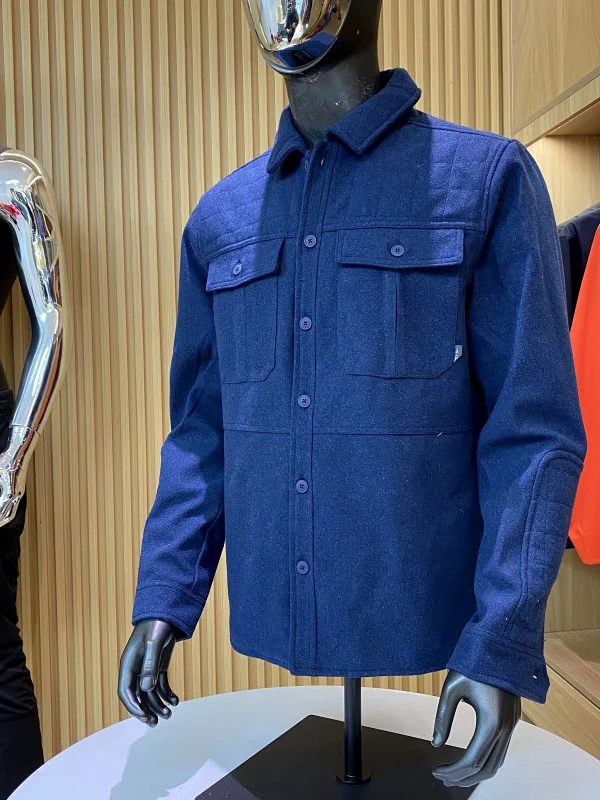 Thiened Warmth メンズ レトロ カジュアル 多用途 ワークウェア フランネル ジャケット コート アメリカン テーラード スタンド フィット ロング スリーブ B...