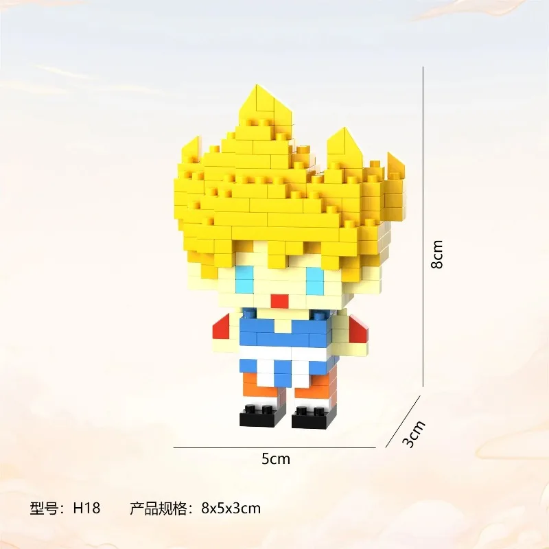 Dragon Ball Z Mini Micro Small Particle Building Blocks Goku Super Saiyan Figurines Anime Decor Toy Gift for Kids Model - view 5