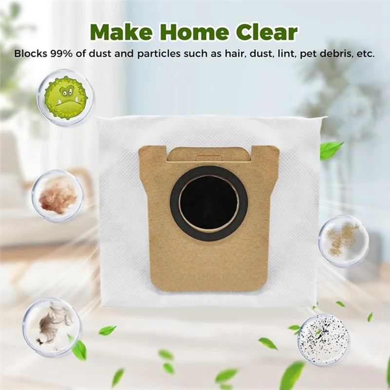 لماذا-أكياس الغبار لشاومي Mijia M40S / OV31CN أجزاء المكنسة الكهربائية استبدال أكياس القمامة غير المنسوجة