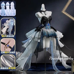 Furina Cosplay Genshin Impact Furina Focalors Cosplay Costume Woman Christmas Uniforms Dress Sets Wig Shoes Genshin Impact Cos