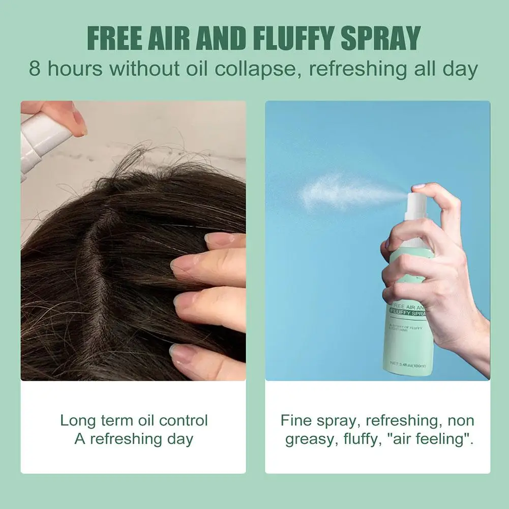 100ml No-wash Dry Hair Spray Fluffy Hair To Oil Lazy Shampoo Dry Leave-in Control Oil Remove Oil Fluffy Spray Air-feeling J8H4