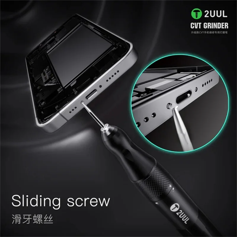 2UUL DA84 Rechargeable Handheld Sanding Pen Mobile Phone Chip/Screw Grinder Mini Polishing Machine Small Lettering Cutting Tool