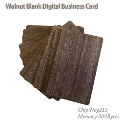2/5/10Pcs Blank Walnut Business Card RFID Ultralight Card Smart NFC Card for DIY Arts Craft Project Laser Engraving Material